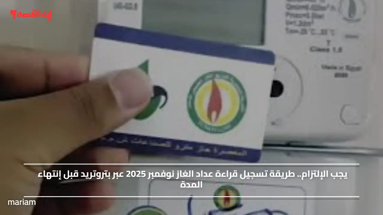 يجب الإلتزام.. طريقة تسجيل قراءة عداد الغاز نوفمبر 2025 عبر بتروتريد قبل إنتهاء المدة